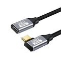 USB 3.2 Gen 2 Type-C Extension Cable 100W 10Gbps 90°