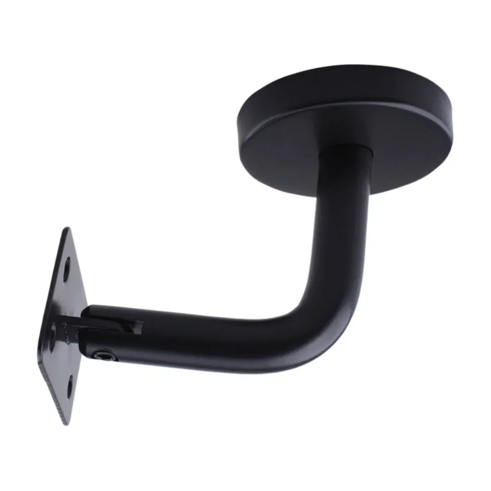 Stainless Steel Stair Handrail Wall Bracket – Black Bannister Support