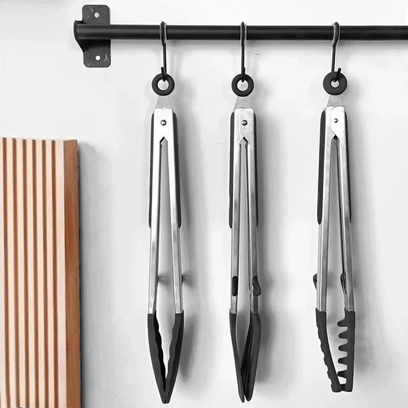 Silicone Kitchen Tongs – Non-Stick BBQ, Salad & Pasta Tongs