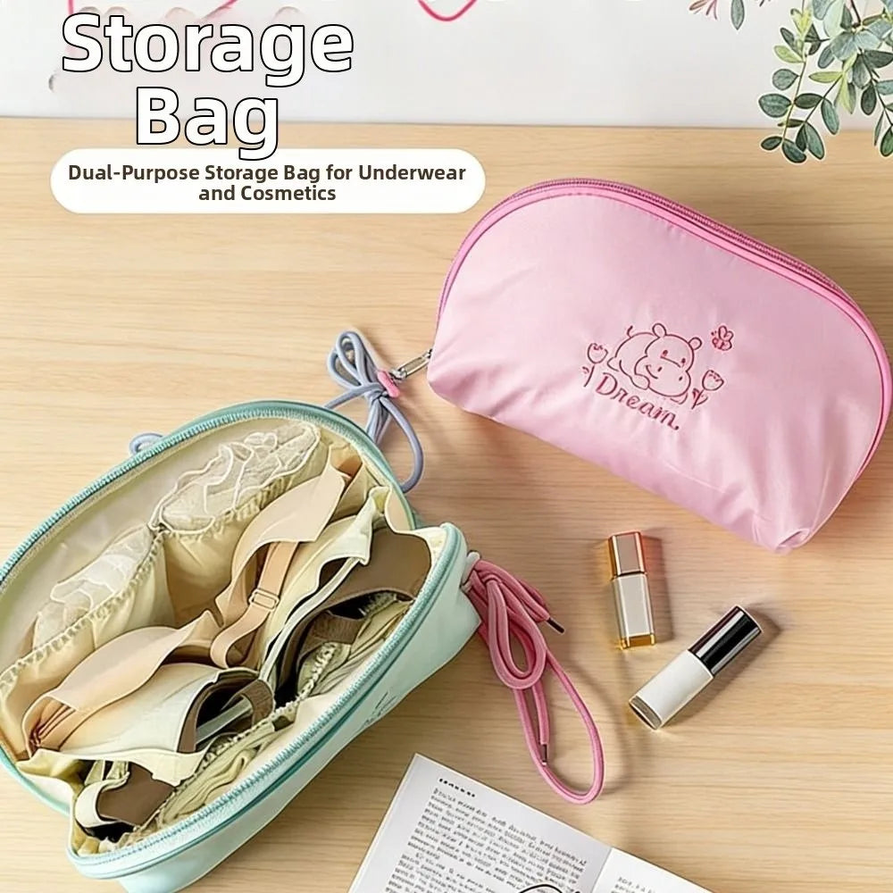 Cartoon Underwear Storage Bag – Travel Organizer with Zipper