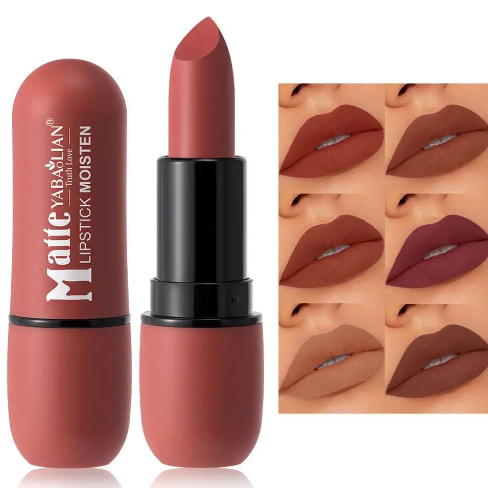 Velvet Matte Lipstick – Long-Lasting Waterproof High Pigment