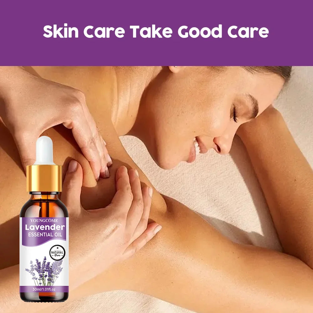 Lavender & Grapefruit Massage Body Oil – Moisturizing Skin Care