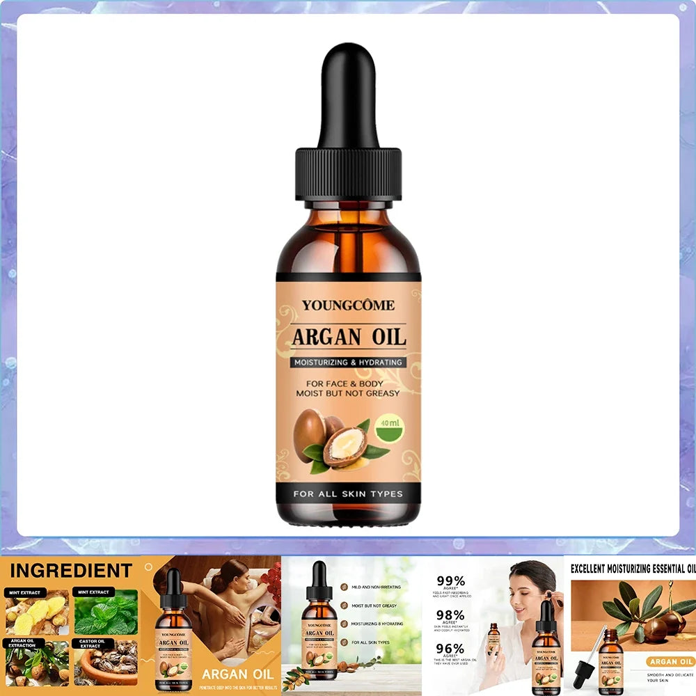 Moroccan Argan Oil Hair Serum – Frizz, Shine & Split Ends