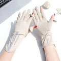 Women's Ice Silk UV Protection Gloves – Driving & Cycling