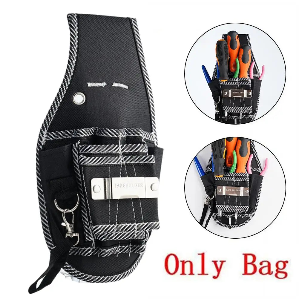 600D Nylon Tool Waist Pack – 9-Pocket Electrician Belt Pouch
