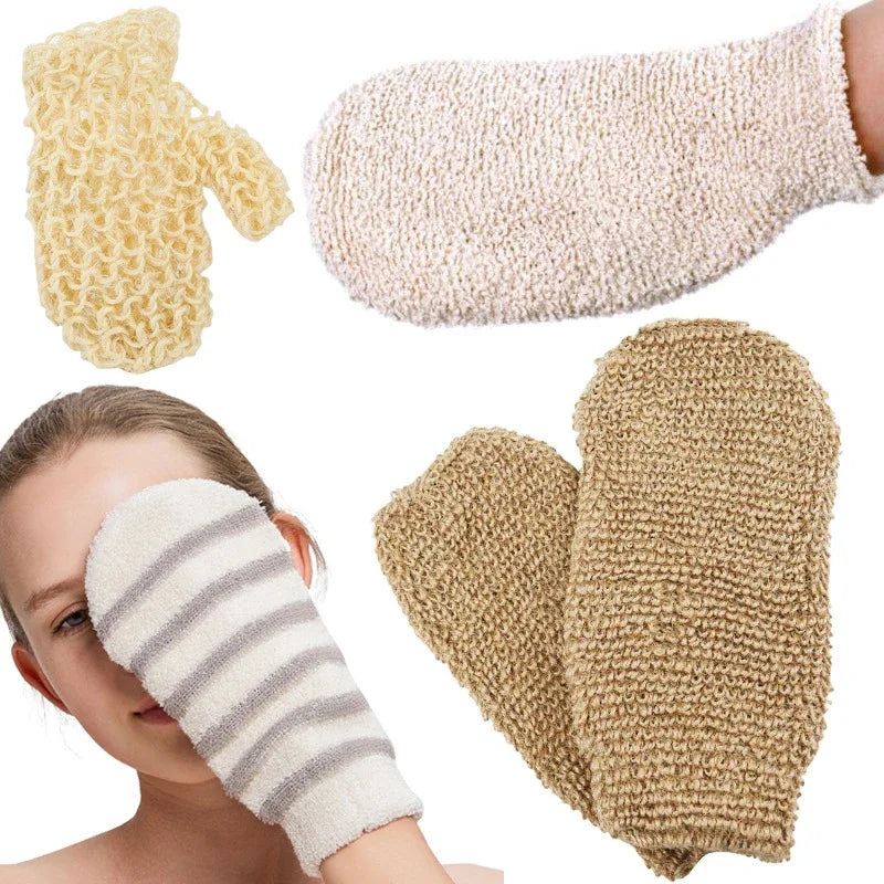 Exfoliating Bath Glove | Hemp & Bamboo Fiber Scrubber