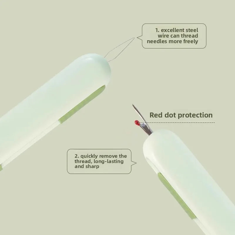 2-in-1 Needle Threader & Seam Ripper Sewing Tool