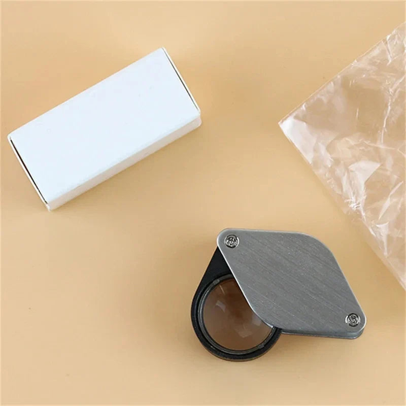 Double-Layer LED Loupe – High-Power Jewelry & Antique Magnifier