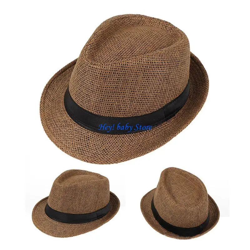 Kids Straw Sun Hat | Beach & Outdoor Cap Boys & Girls