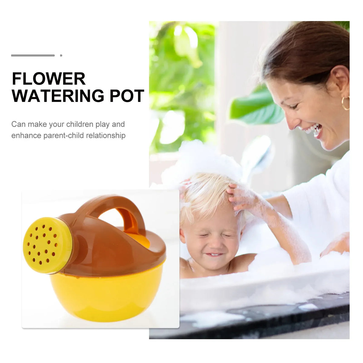 Lovely Ergonomic Plastic Watering Can Children Indoor Plants Bonsai