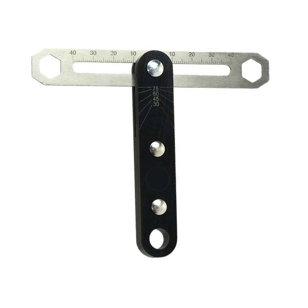 80mm T-Shape Angle Ruler | Adjustable Woodworking Square Gauge