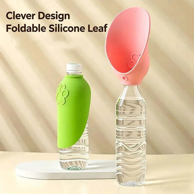 Portable Silicone Pet Water Bottle Outdoor Dog Cat Travel Drinking