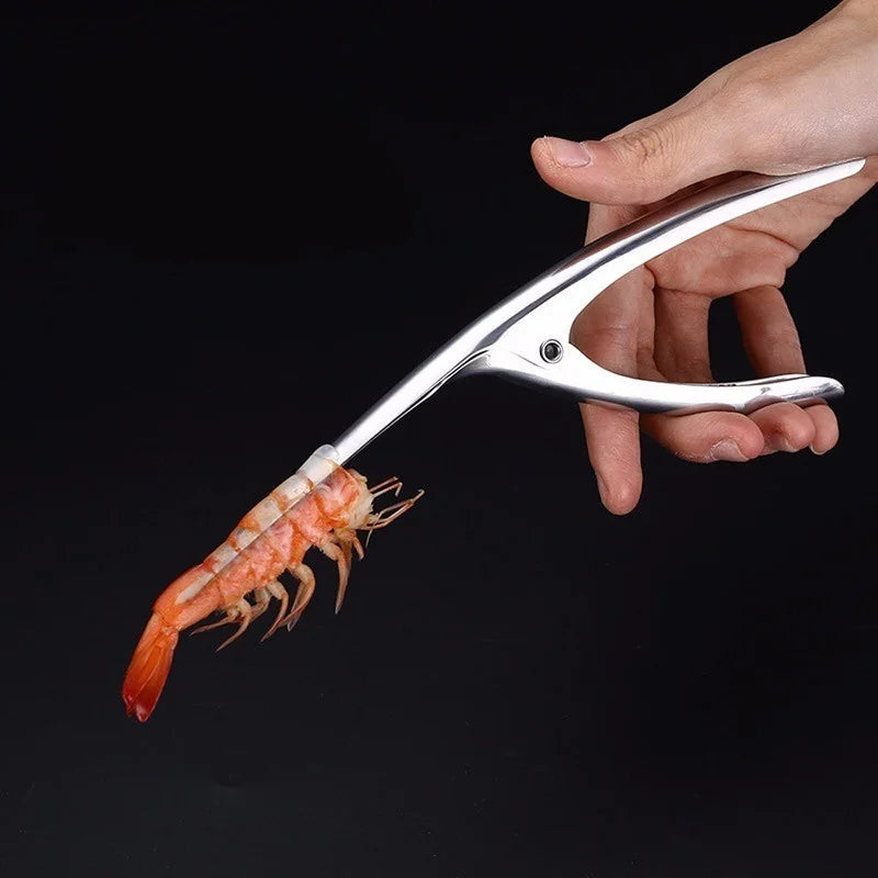 Stainless Steel Shrimp Peeler & Deveiner – Easy Seafood Tool