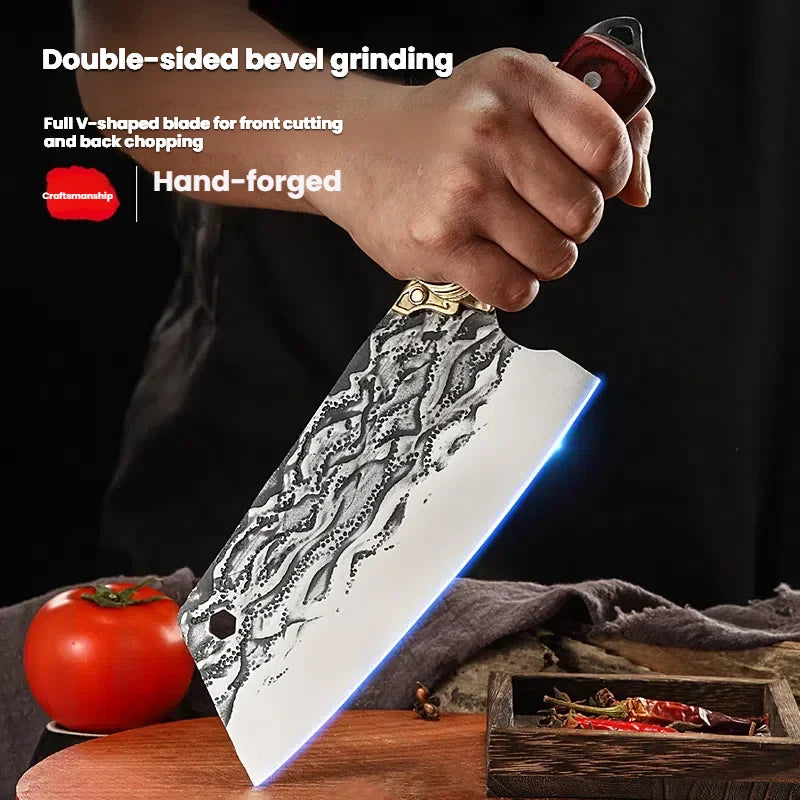 4-Piece Handmade Butcher Knife Set | High-Carbon Steel Kitchen Knives