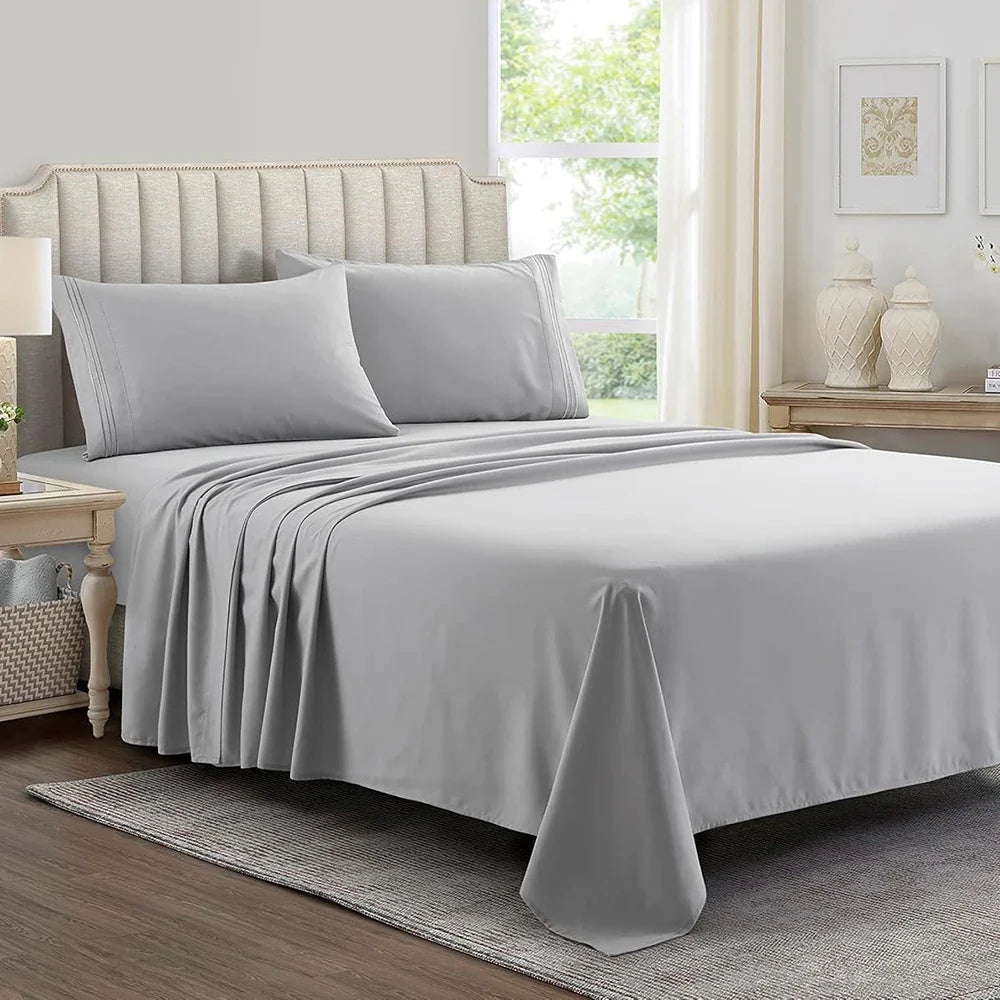 Battilo 4-Piece Luxury Microfiber Bed Sheet Set | All Sizes