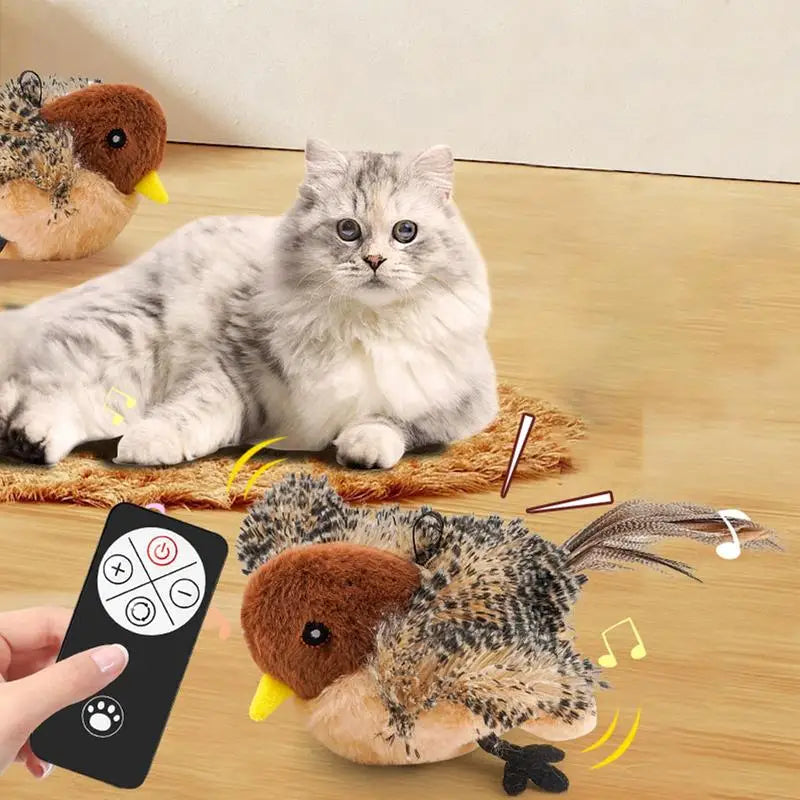 Interactive Flapping Bird Cat Toy | Remote Control & USB