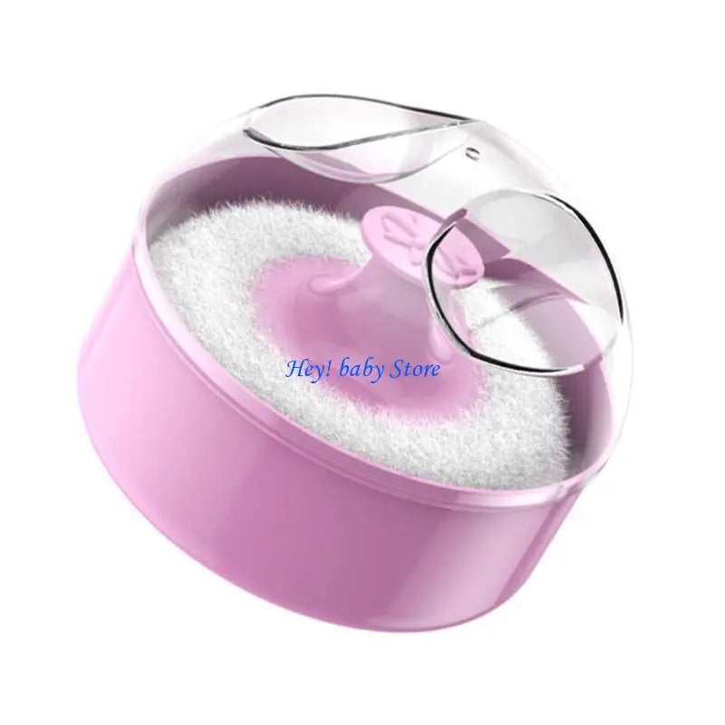 Baby Body Powder Puff with Case for Newborns & Toddlers