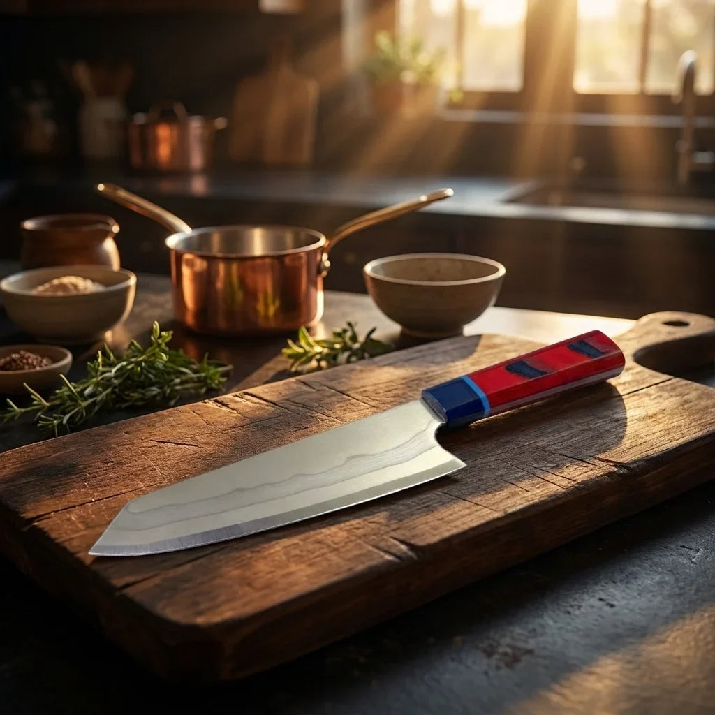 VG10 Damascus Chef Knife | Wood Handle | 205mm Sharp Blade