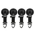 Heavy Duty Camping Suction Cup Hooks 4-Pack | RV Tent Hiking