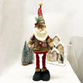 Christmas Vintage Snowflake Gingham Retractable Figure Hotel Shopping