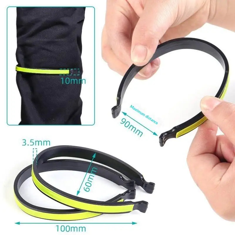 Reflective Carabiner Trouser Clips for Cycling – 2 Pack