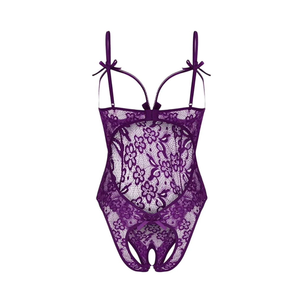 Women's Sheer Lace Babydoll Lingerie Set – S to XXL