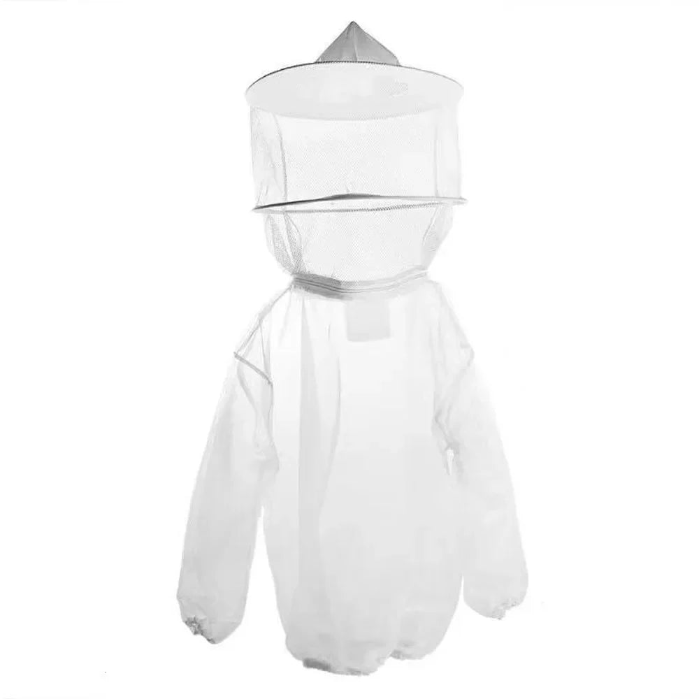 Breathable Mesh Beekeeping Jacket with Hooded Veil | Half Body