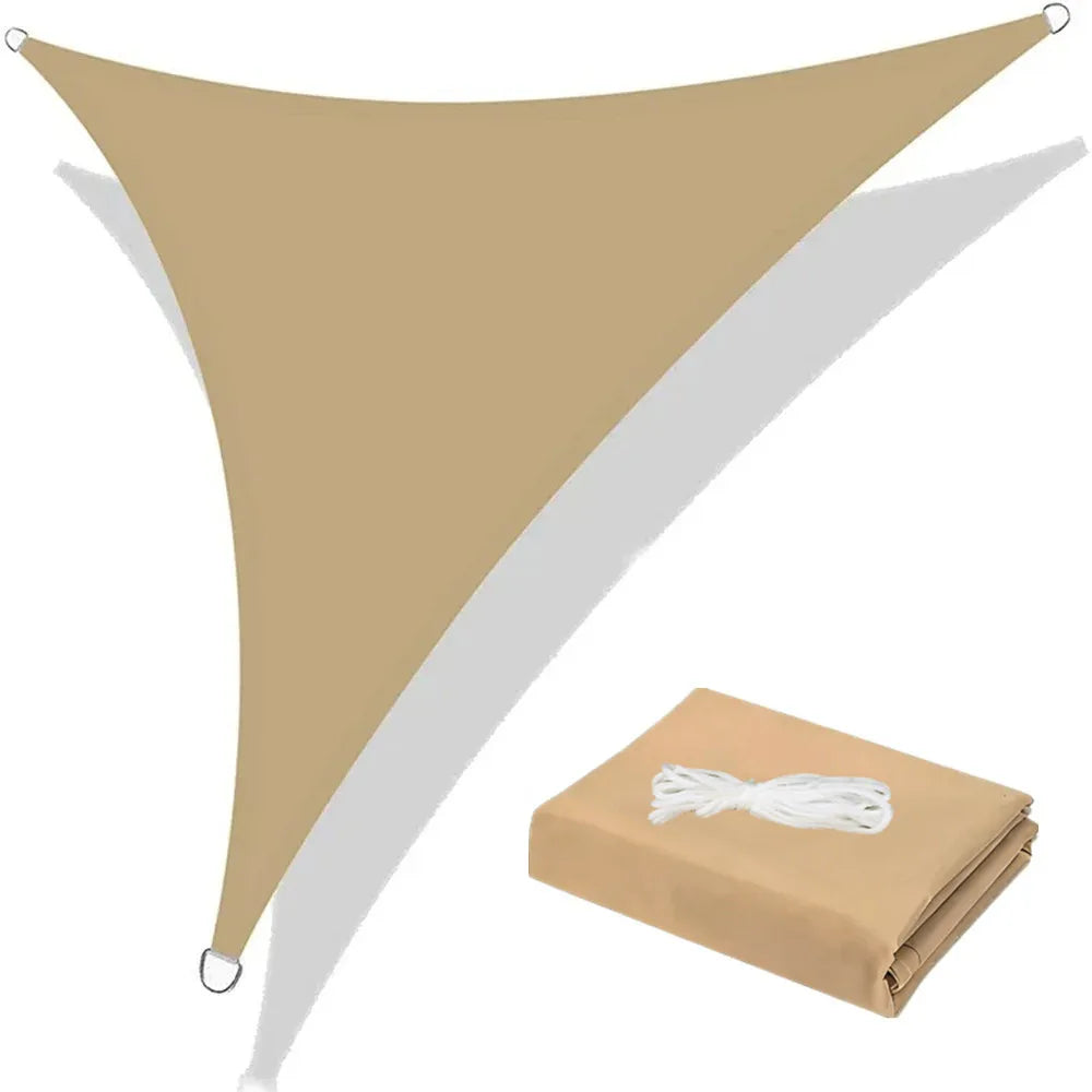 Triangle Sun Shade Sail – 98% UV Block Waterproof Canopy Awning