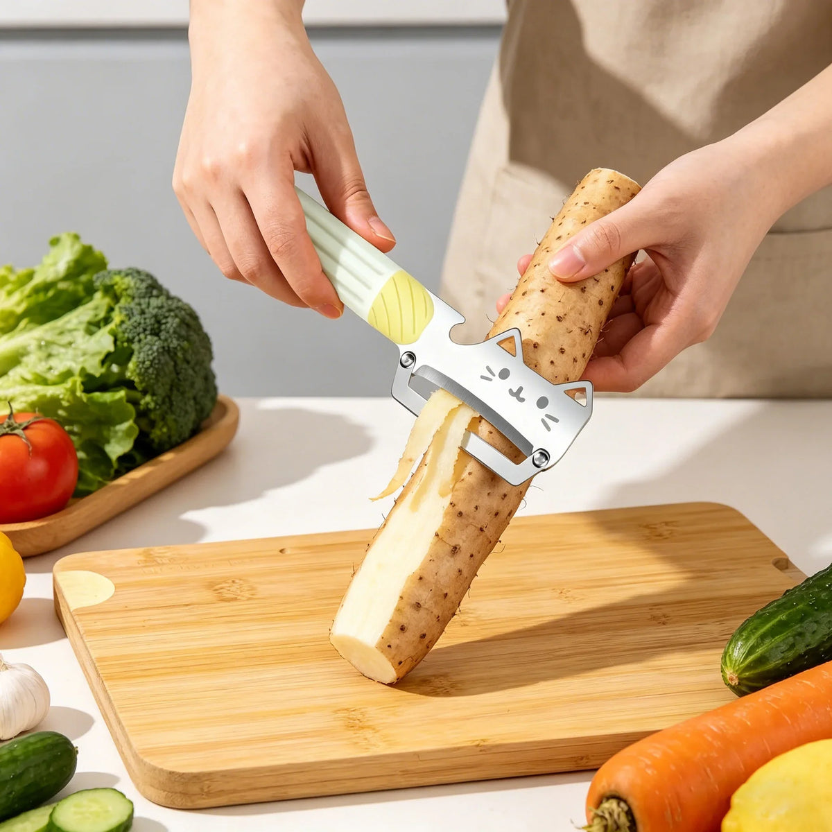 Multifunctional Pineapple & Sugarcane Peeler – Heavy-Duty Knife