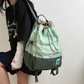 Lightweight Drawstring Backpack – Unisex Nylon Travel Bag