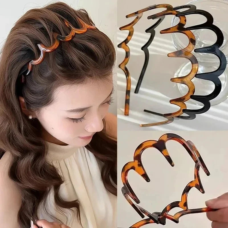 Anti Slip Toothed Headband Korean Minimalist Bangs Broken Hair
