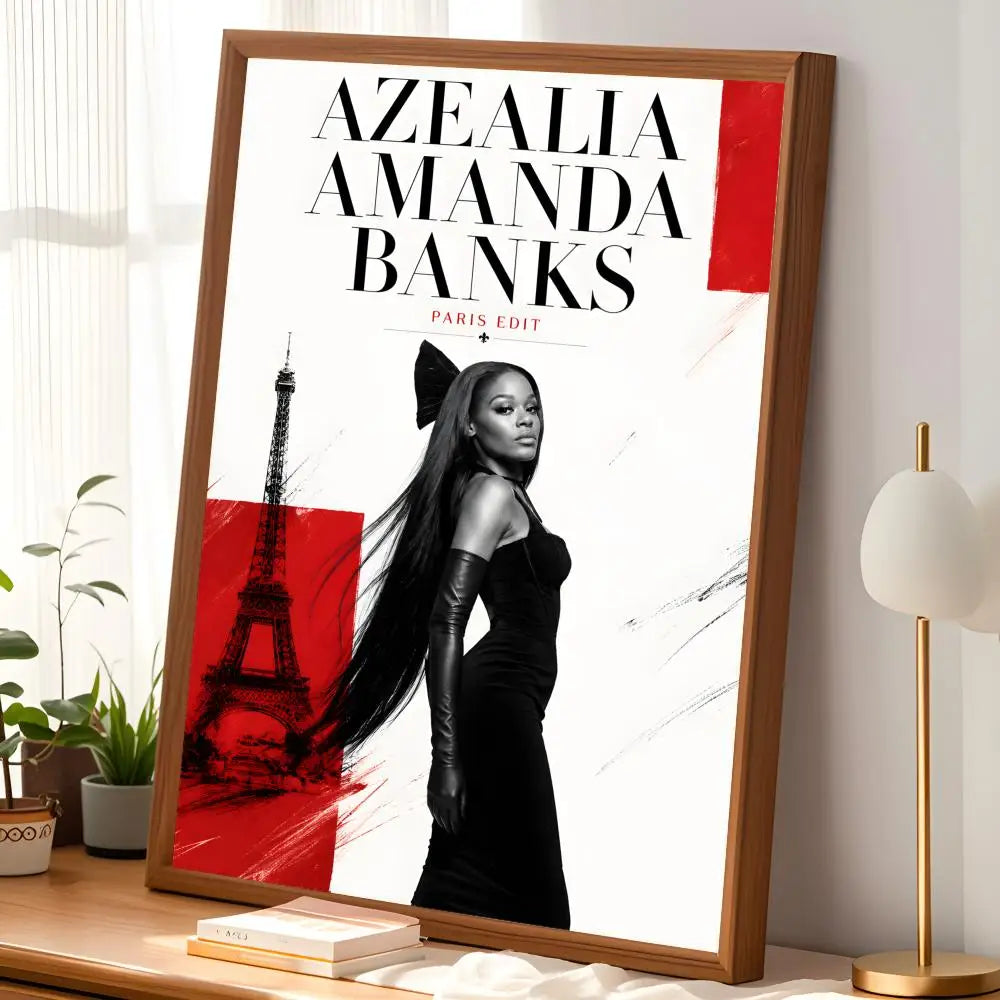 Azealia Banks HD PVC Wall Poster – Self-Stick Waterproof Art