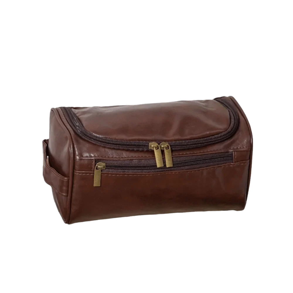 PU Leather Travel Cosmetic Bag – Waterproof Makeup Organizer