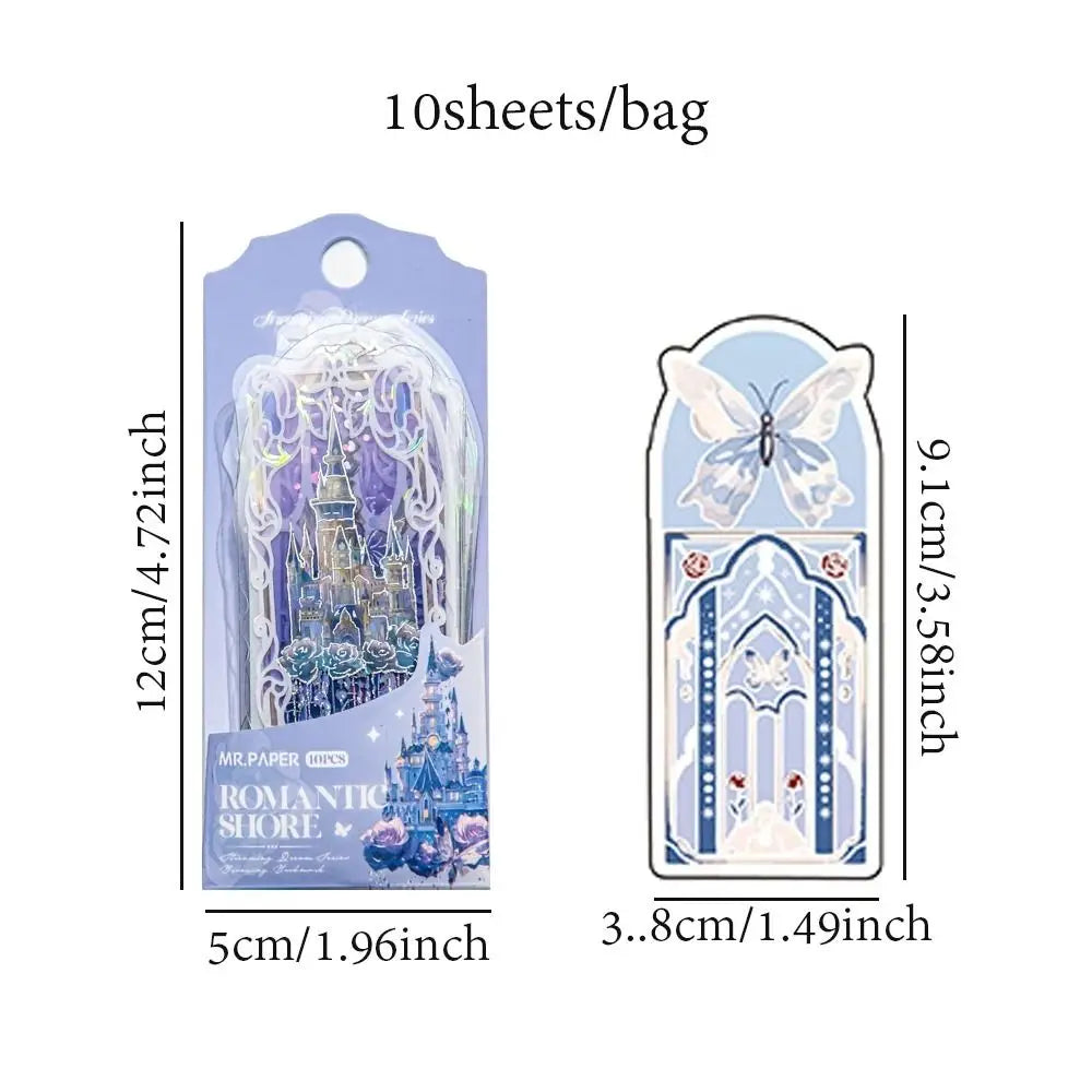 Dream Series PVC Bookmarks Shell Light Design Elegant Reading Markers