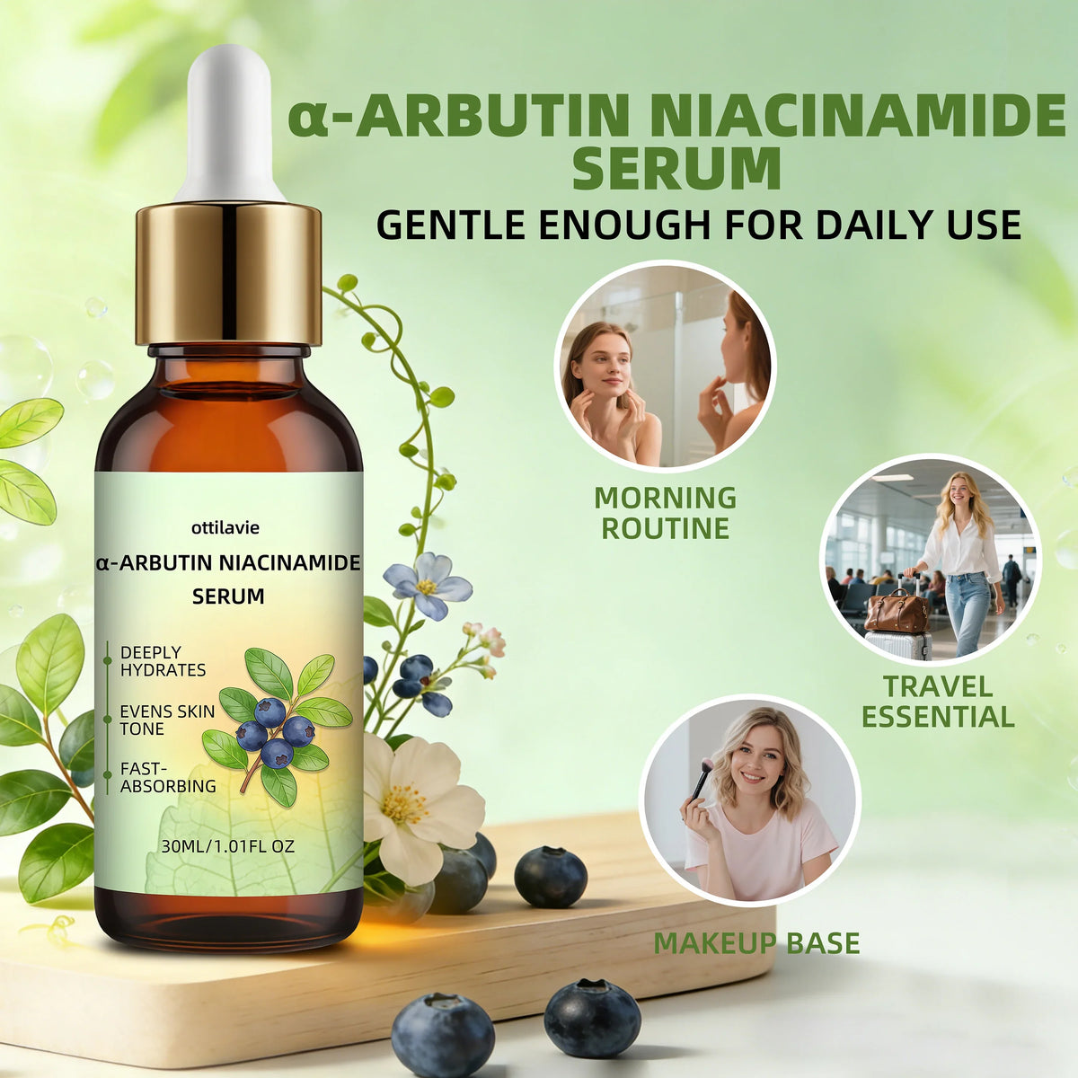 Ottilavie Alpha-Arbutin & Niacinamide Face Serum | All Skin