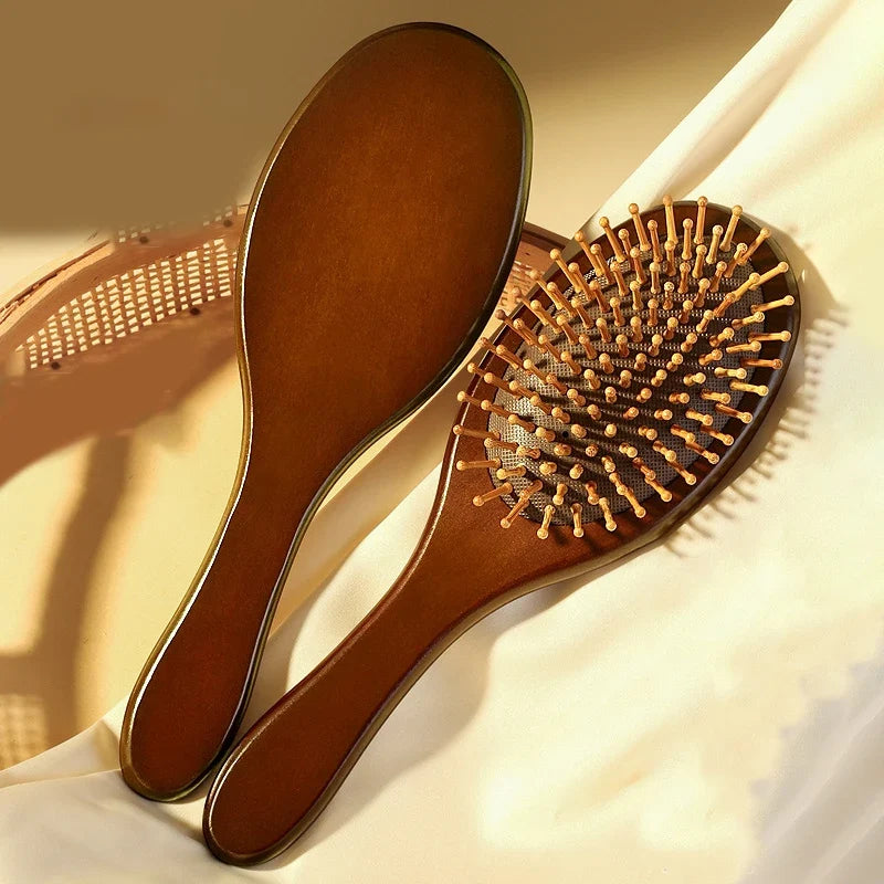 Natural Sandalwood Scalp Massage Hair Brush & Comb