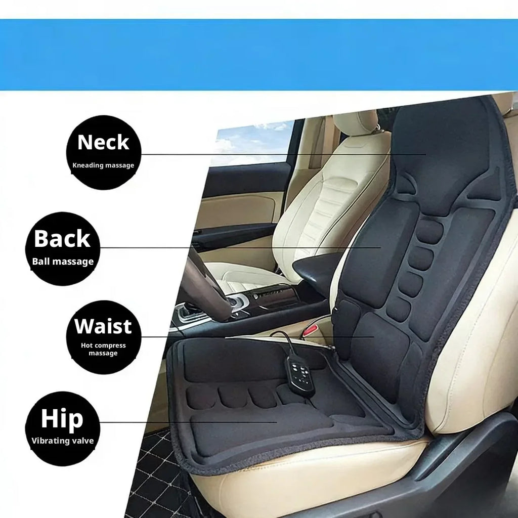 Heating Massage Cushion | Full-Body Car & Home Seat Massager