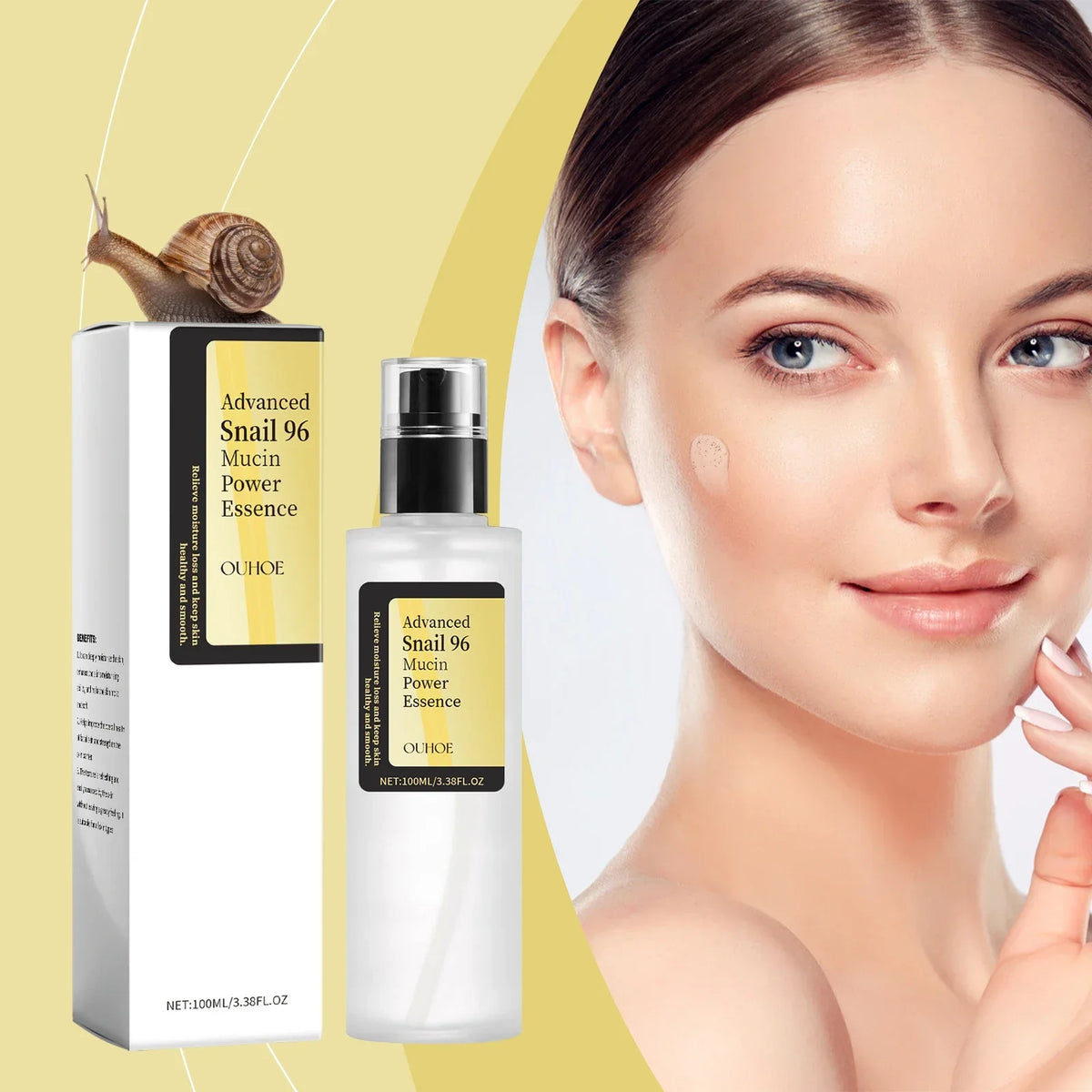 LAIKOU Snail 96 Mucin Power Essence | Hydrating Face Serum