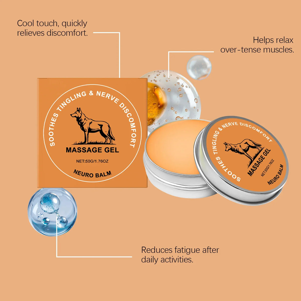 50g Natural Herbal Muscle & Joint Support Balm – Soothing Cream