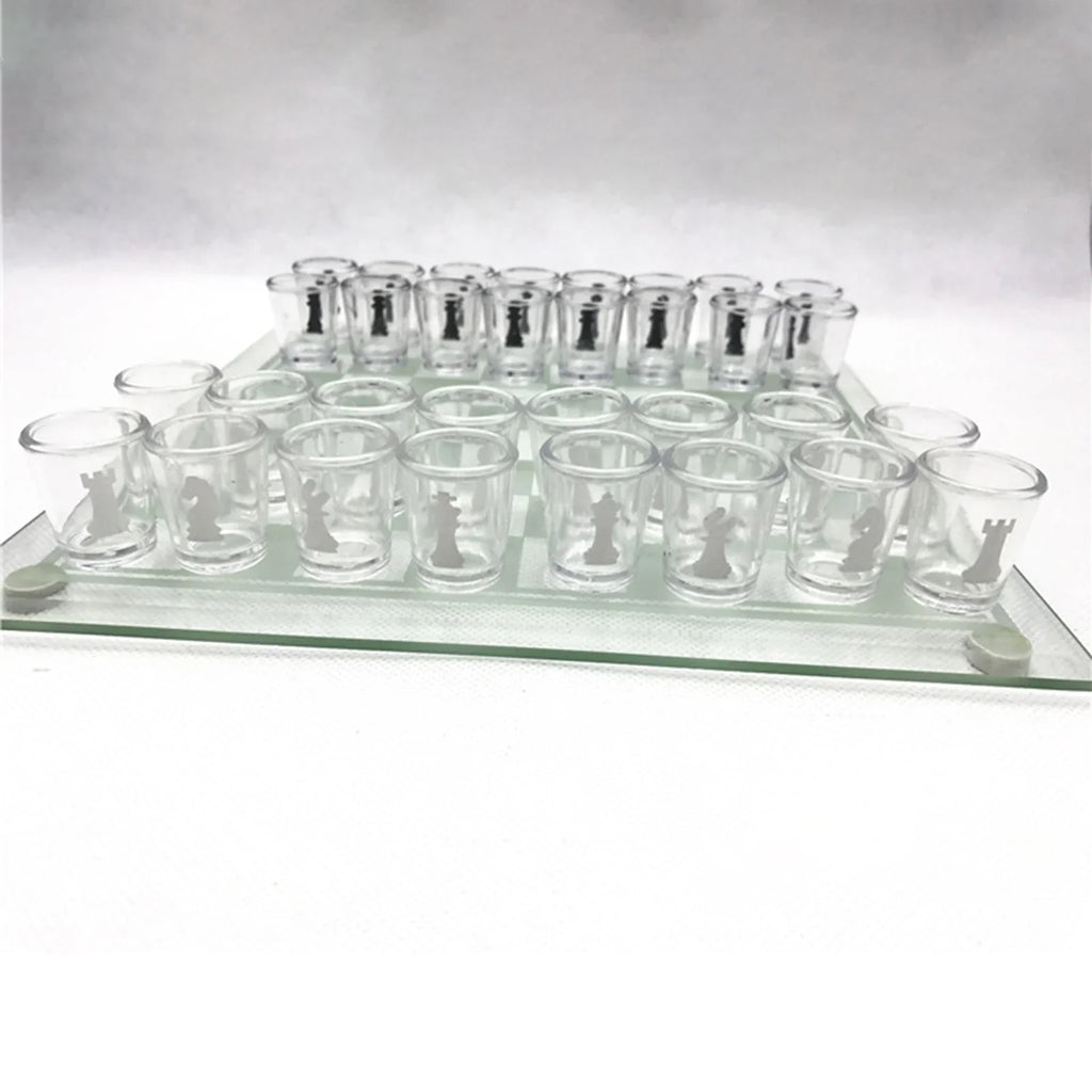Shot Glass Chess Set | Fun Drinking Game for Parties & Bars
