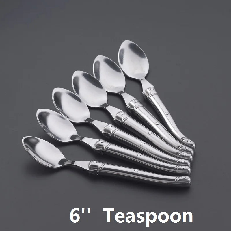 Laguiole Stainless Steel Cutlery Set 4–24 Pcs | Dishwasher Safe