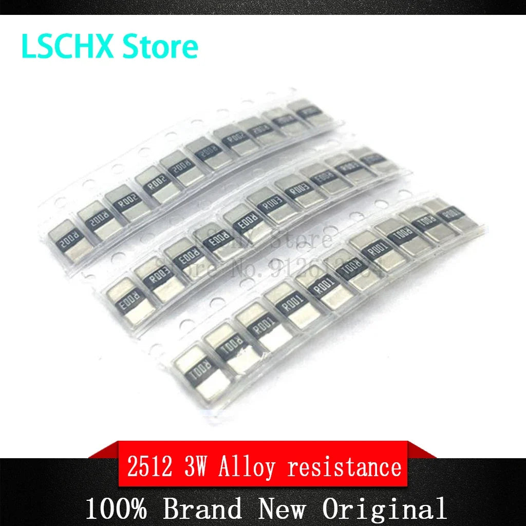 10pcs 2512 SMD Alloy Resistor 3W 1% – Low Ohm Values