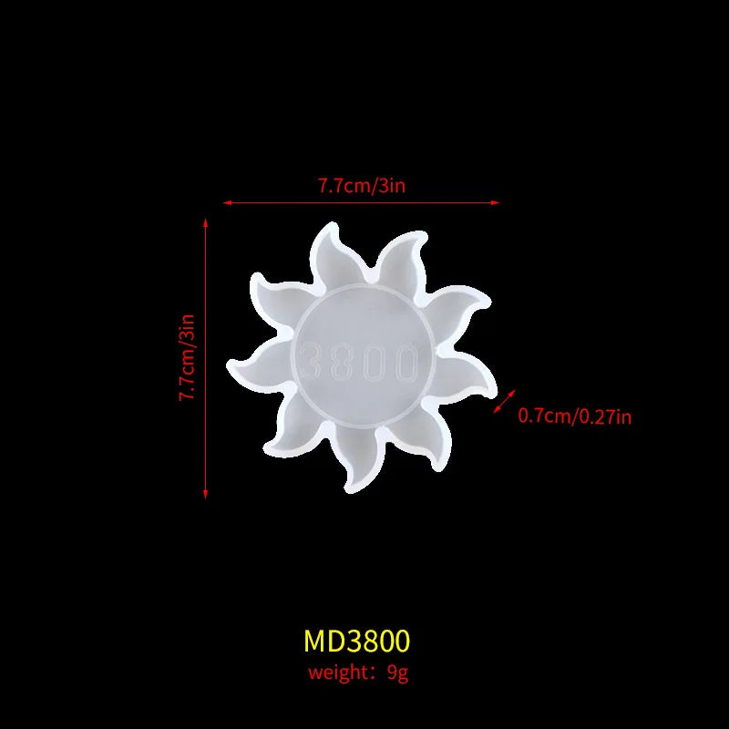 Star Sun Moon Silicone Resin Molds – DIY Jewelry & Craft Kit