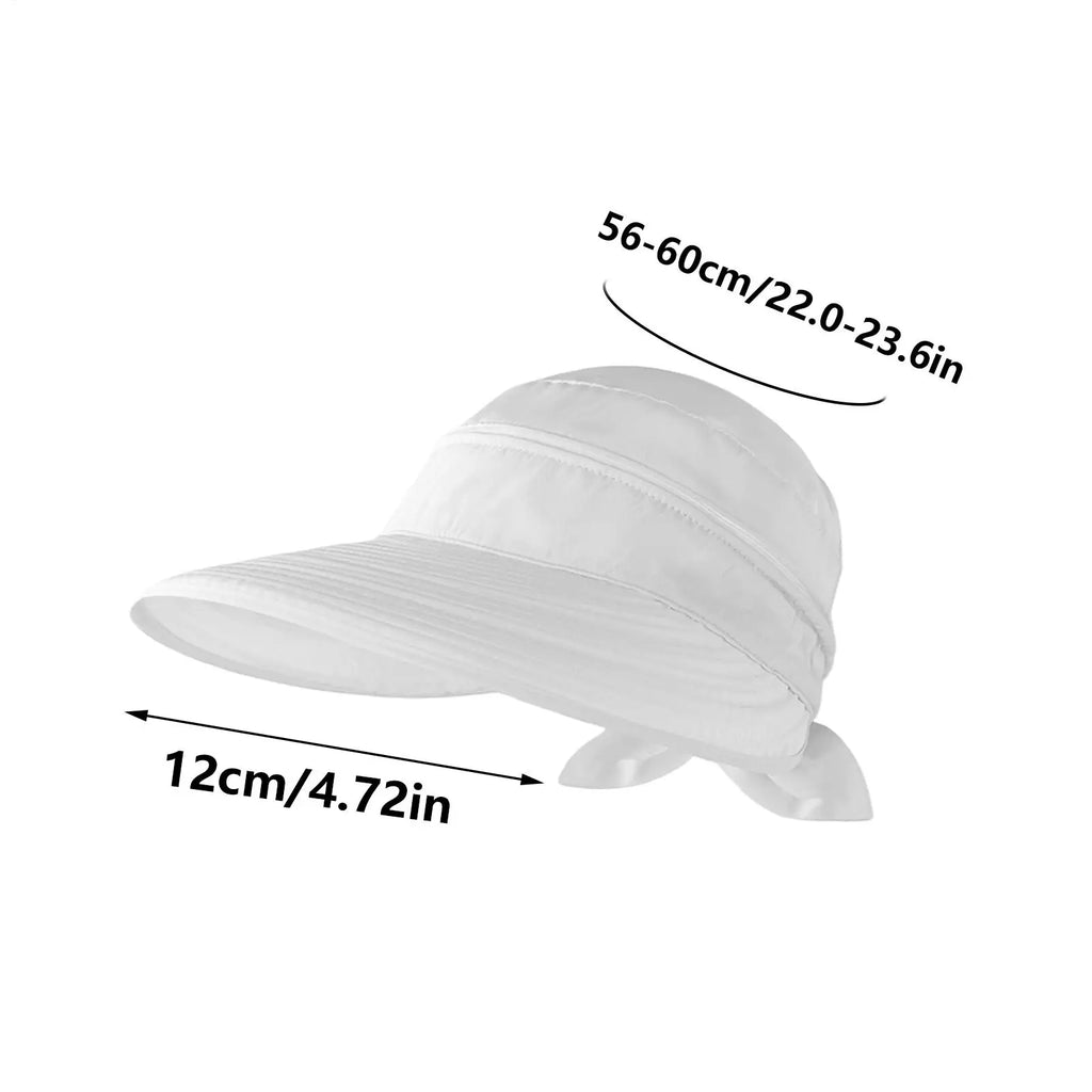 Wide Brim Foldable Sun Hat – UV Protection Visor for Women