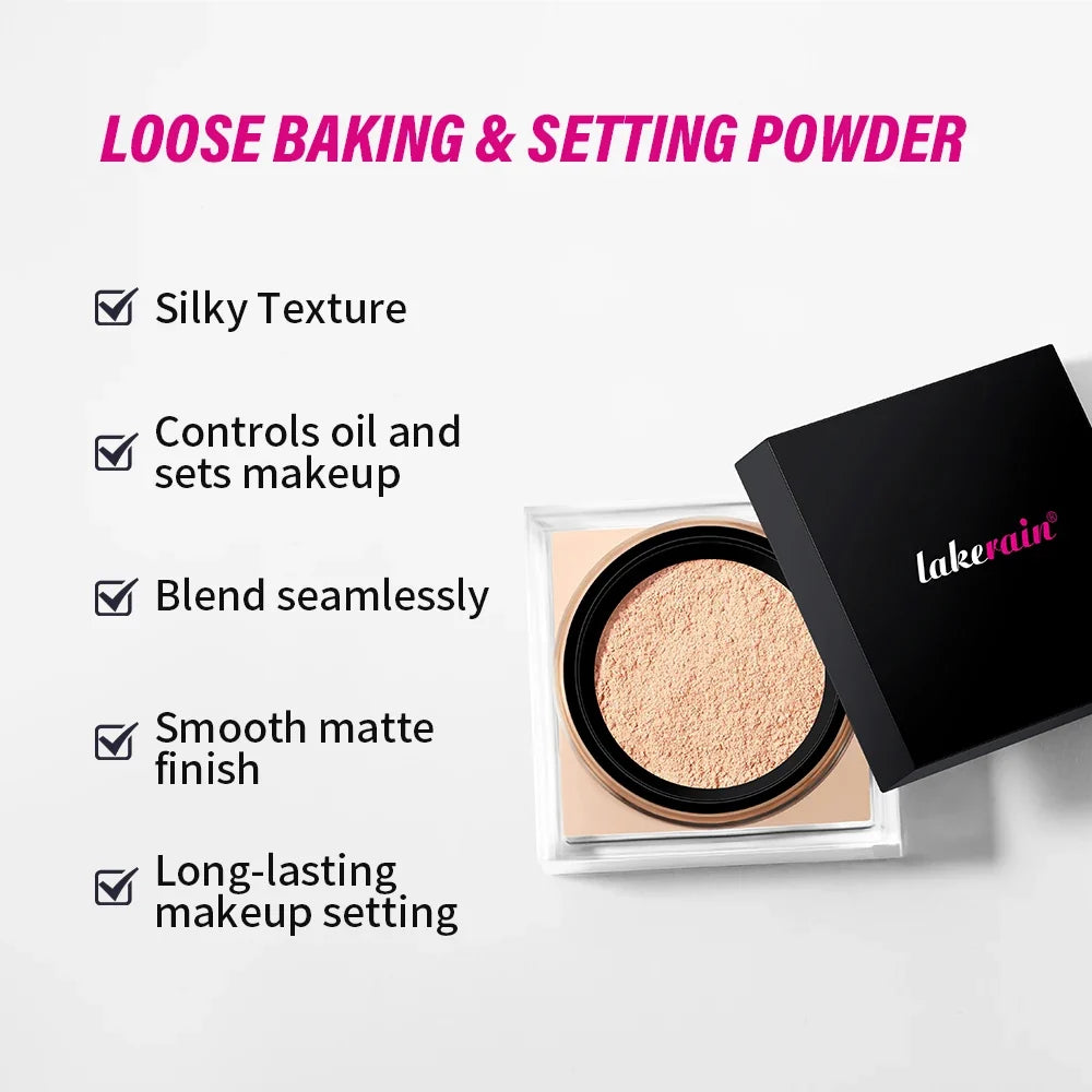 Loose Baking & Setting Powder – Matte Oil Control, Brightening