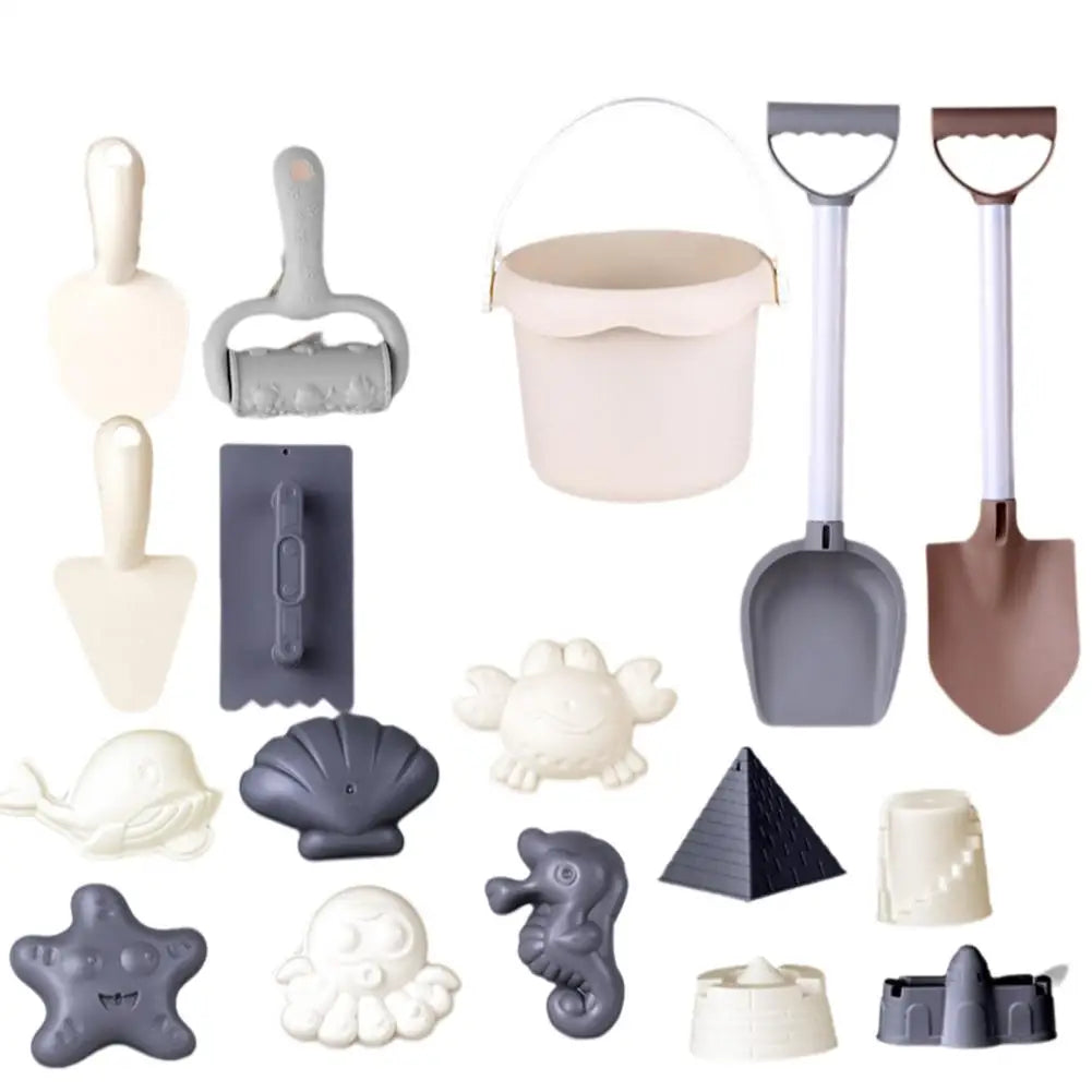 Kids Beach Sand & Water Play Set – Shovel, Rake & Bucket