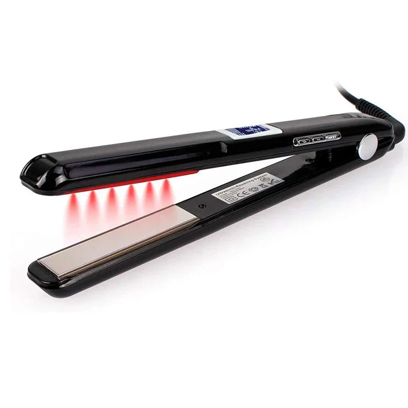 Infrared Ultrasonic Hair Straightener LCD Display | 120–230°C