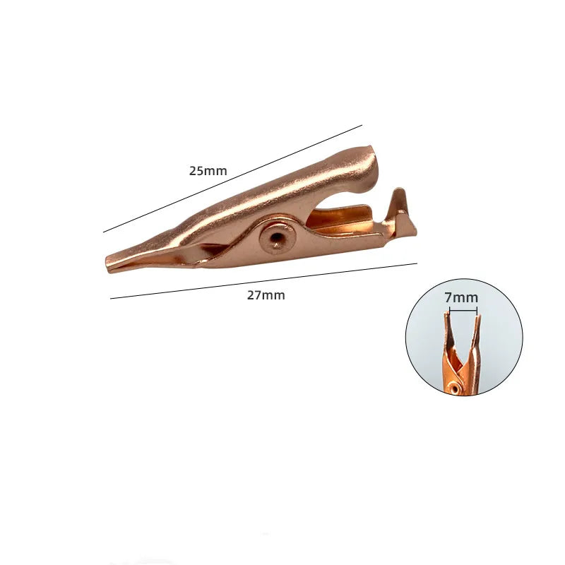 LOT Pure Copper Alligator Clip Flat-mouthed Small Without Toothed