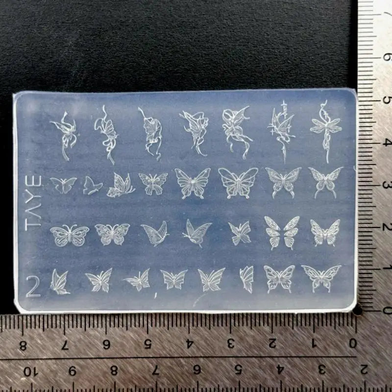 3D Butterfly Floral Silicone Nail Art Mold | DIY Manicure Tool