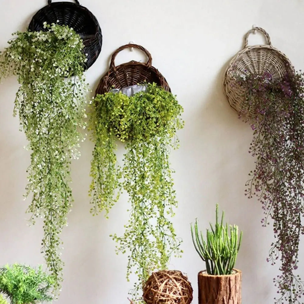 Handmade Wicker Hanging Flower Basket | Wall Planter S/M/L